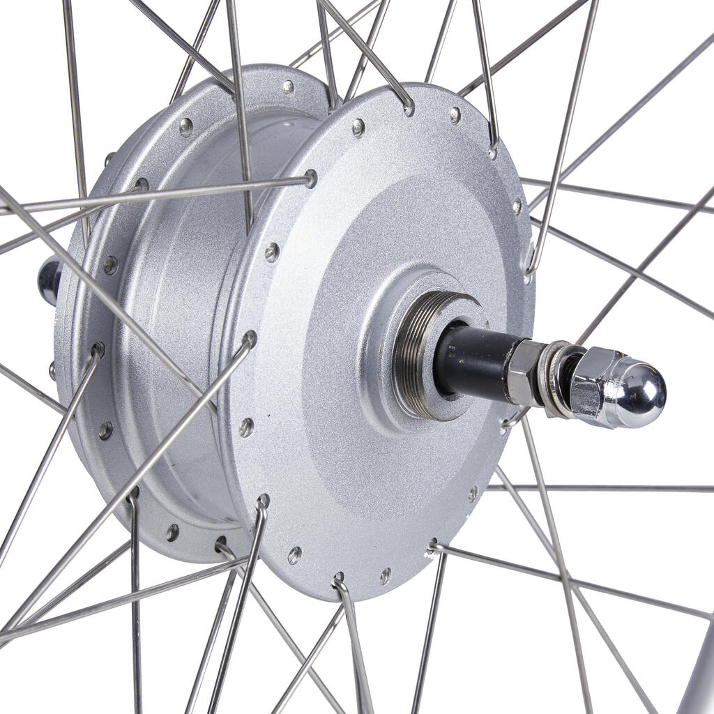 28-inčni gradski točak sa dvostrukim zidom i 36V motorom B 'ebike 700 - srebrni
