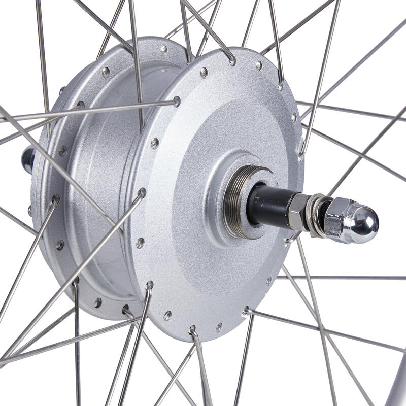 Roată spate bicicletă de oraș 28 inch perete dublu argintiu 36V motor B'Ebike700