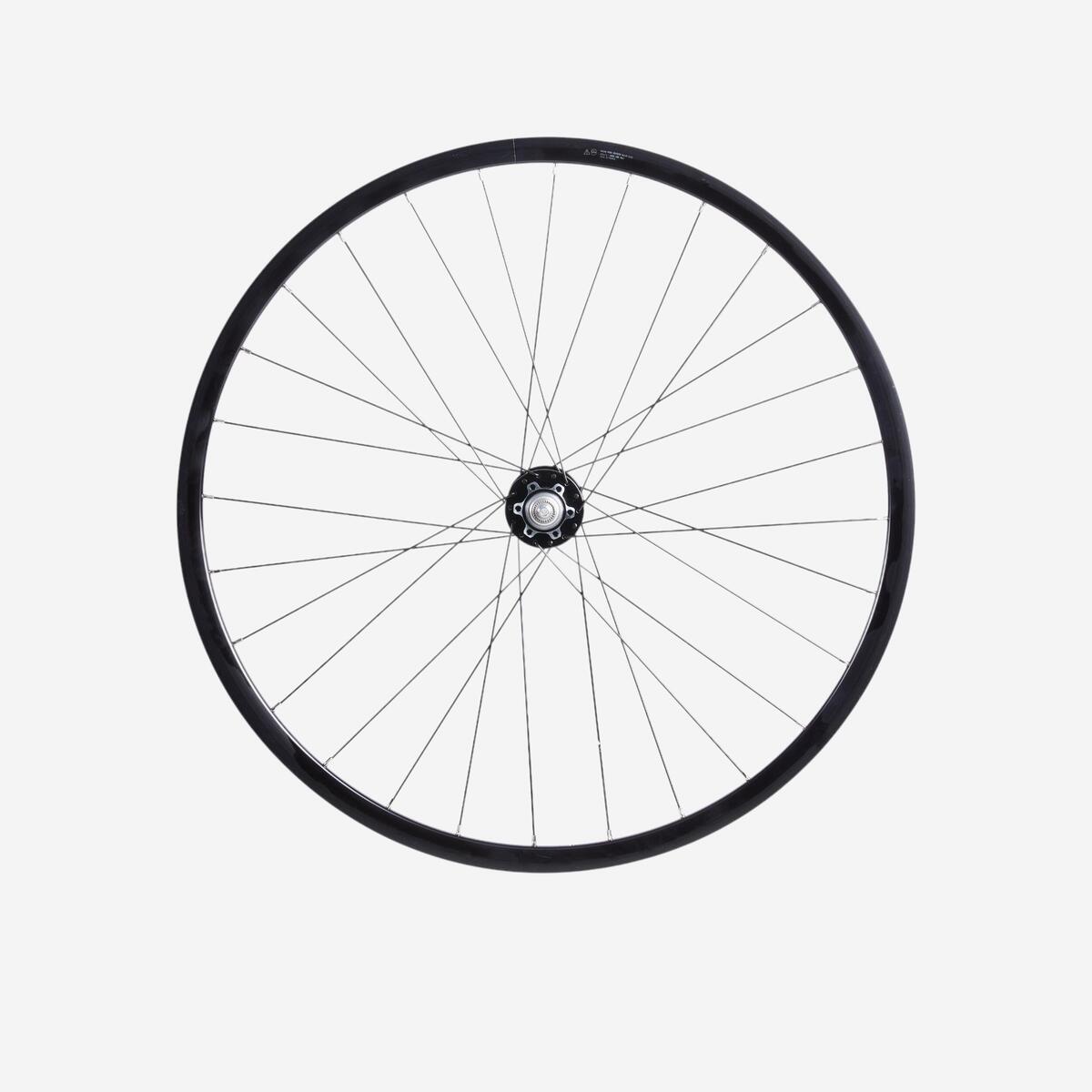 Roue vélo city speed 900 28 pouces avant double paroi disc noir