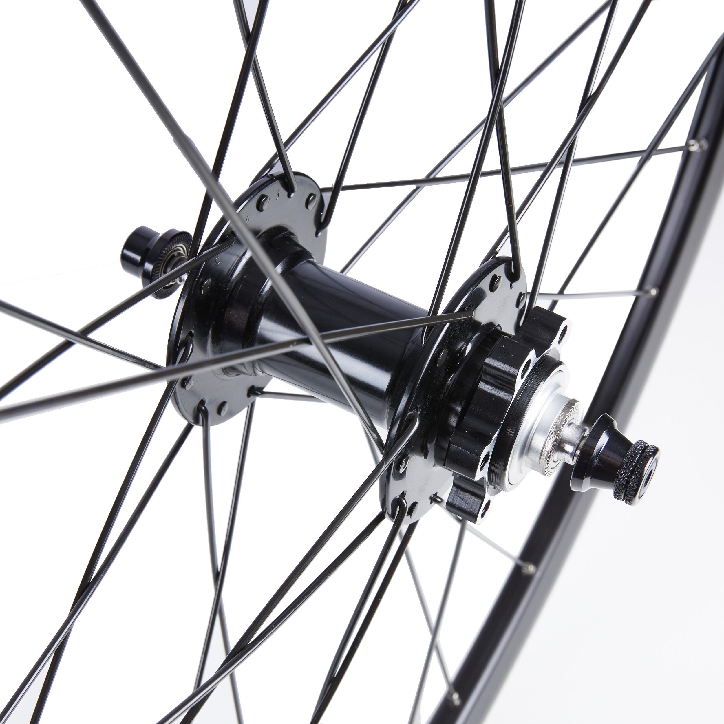 Double-Walled Front Wheel With Disc Brake for Speed 920 City Bike - Black 2/2