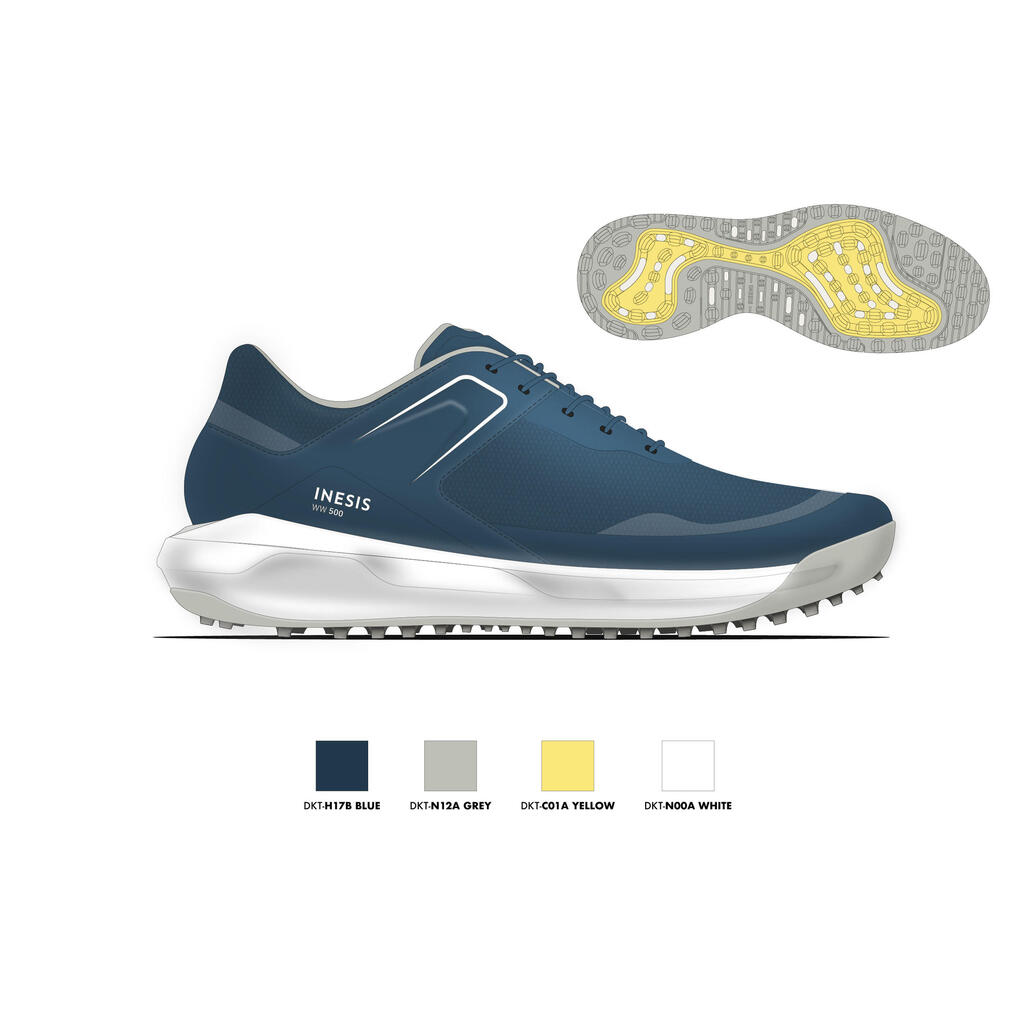 Men's Golf Breathable Shoes - WW 500 Blue