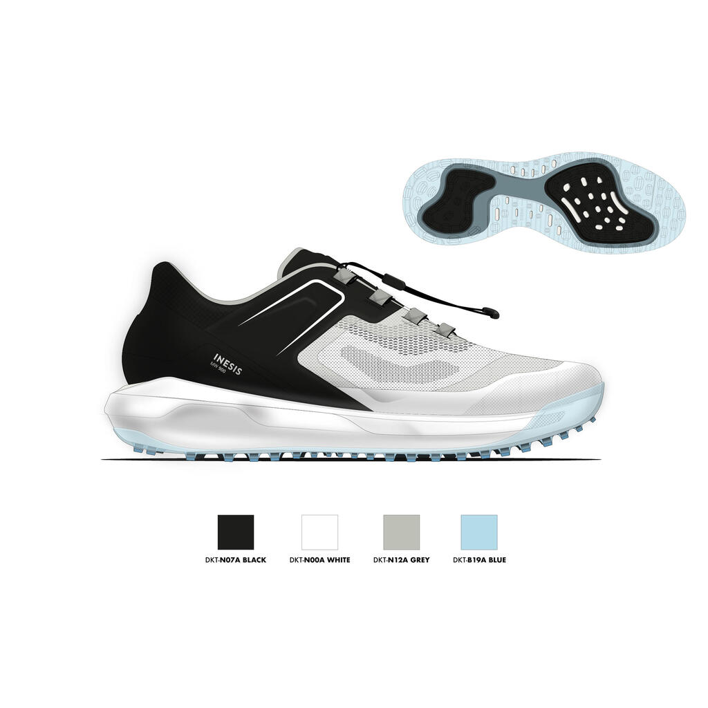 MEN'S GOLF SHOES MW900 - BLUE AND WHITE