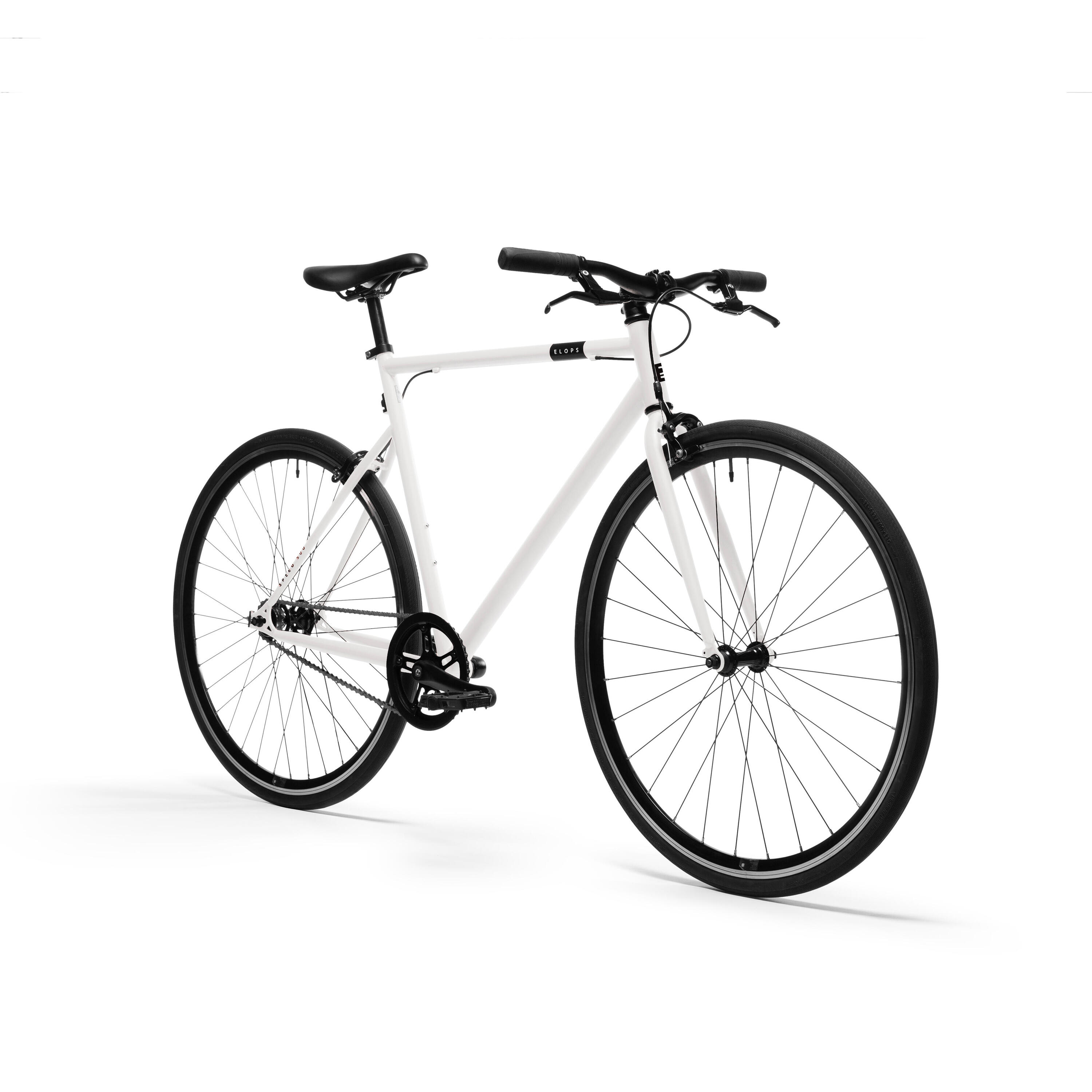 city bike Single-speed 500 - white 2/7