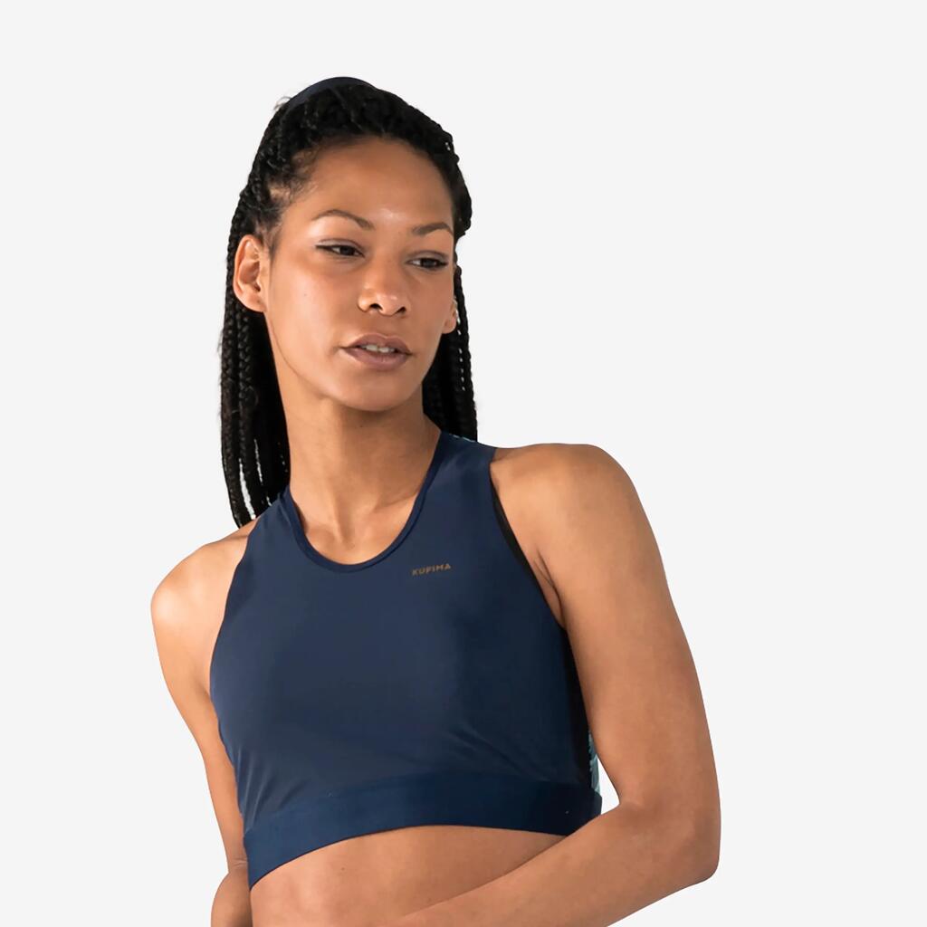 Women's Athletics Crop Top - Blue/Pastel