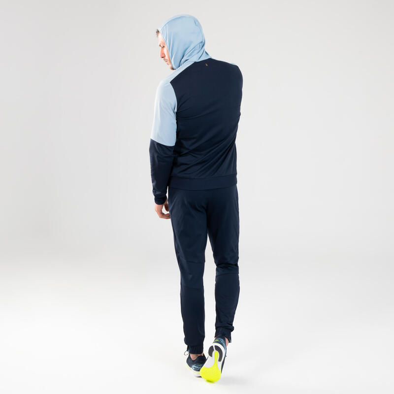 Chaqueta atletismo cálida Hombre azul