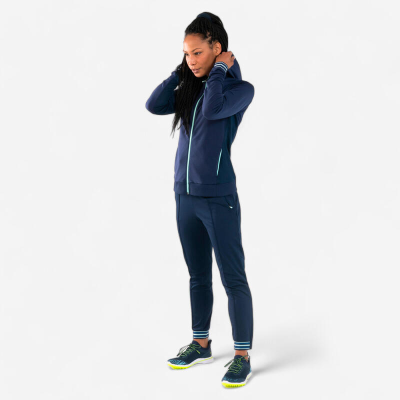 Chaqueta atletismo cálida Mujer azul cielo