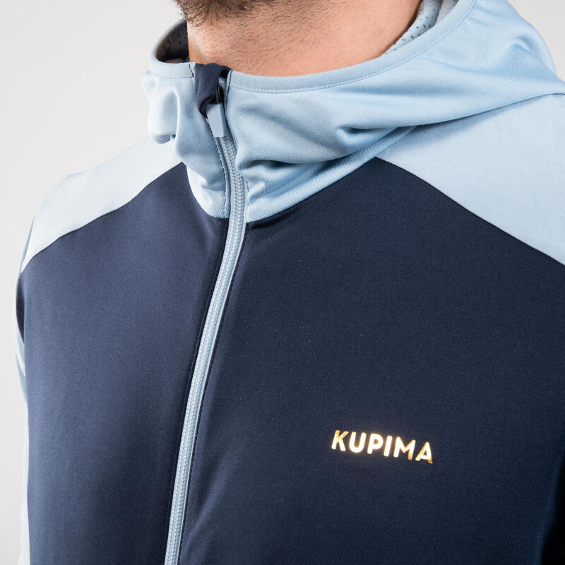 VESTE D'ATHLETISME WARM HOMME BLEUE