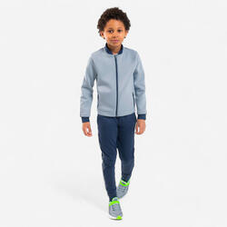 Felpa bambino ginnastica S 500 denim-blu