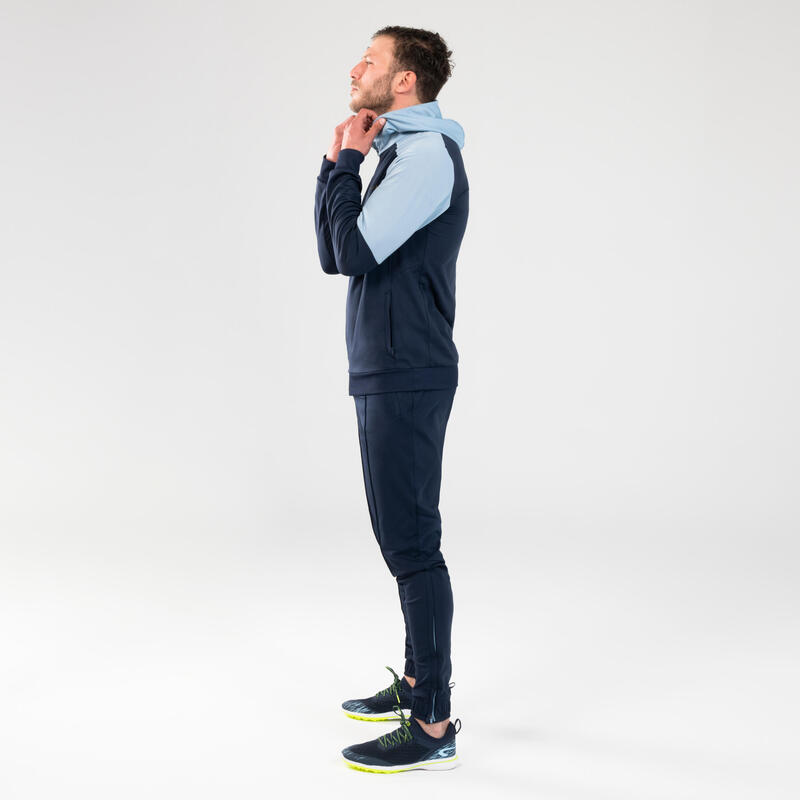 Chaqueta atletismo cálida Hombre azul