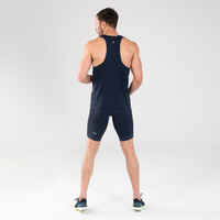 MEN'S TIGHT SHORTS - BLUE AND ORANGE