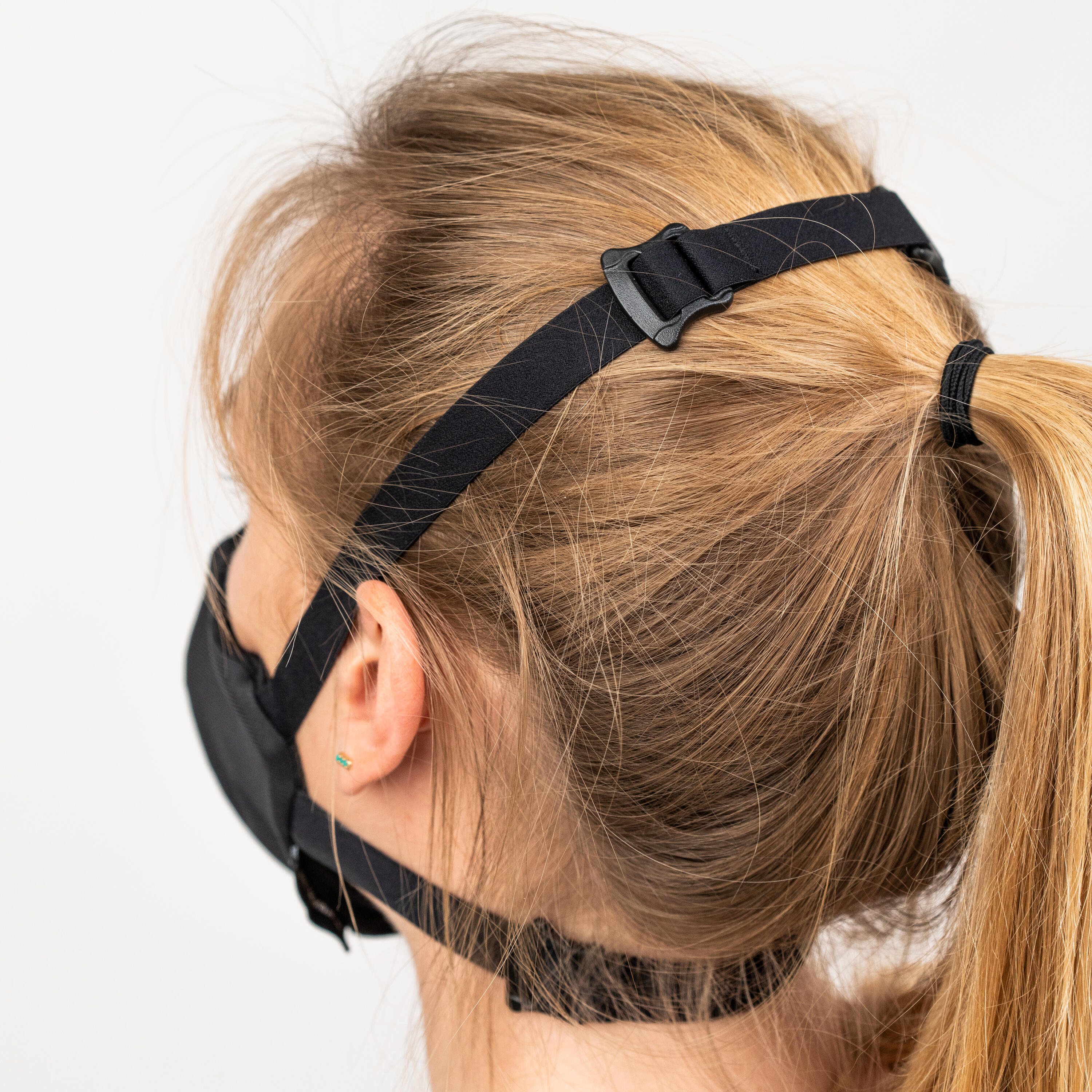 MASQUE BARRIÈRE COVID-19 POUR LE SPORT RÉUTILISABLE MBS NOIR 15/42
