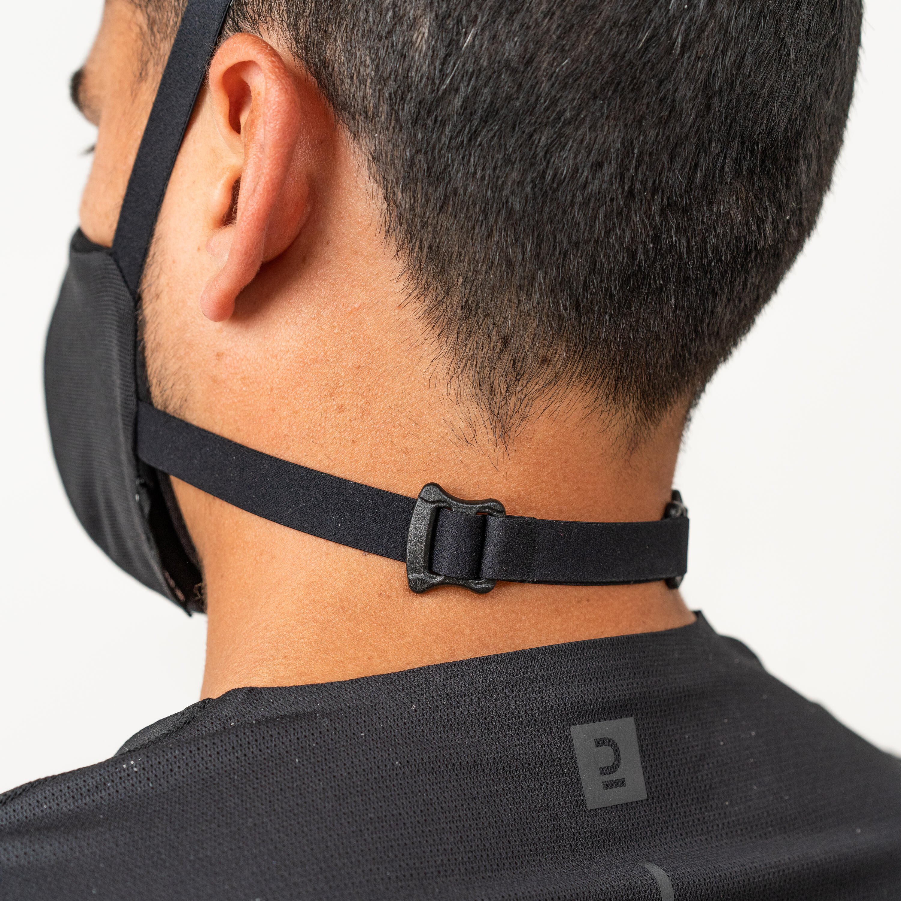 MASQUE BARRIÈRE COVID-19 POUR LE SPORT RÉUTILISABLE MBS NOIR 5/42