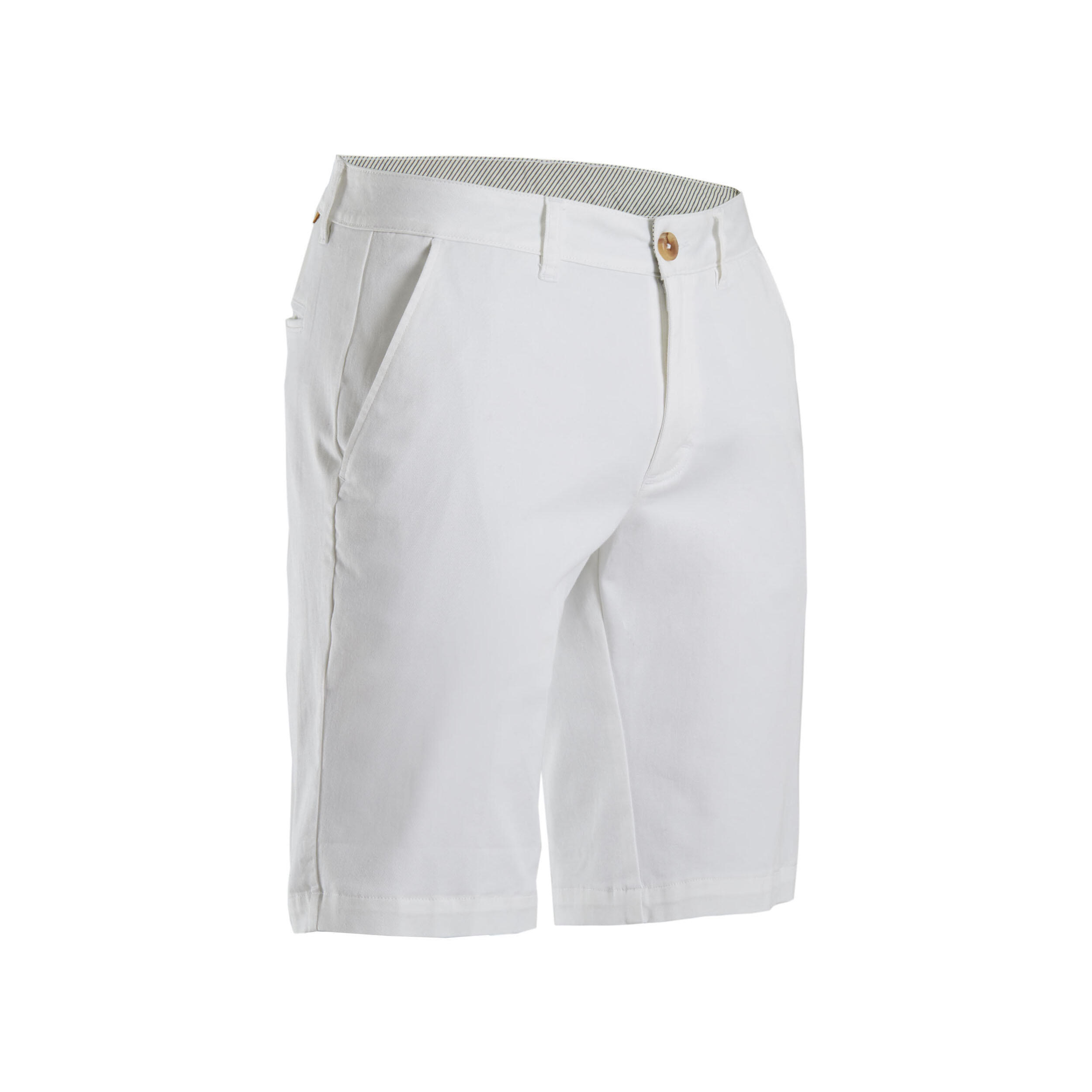 Pantalón corto chino algodón golf Hombre, MW500 blanco 7/7