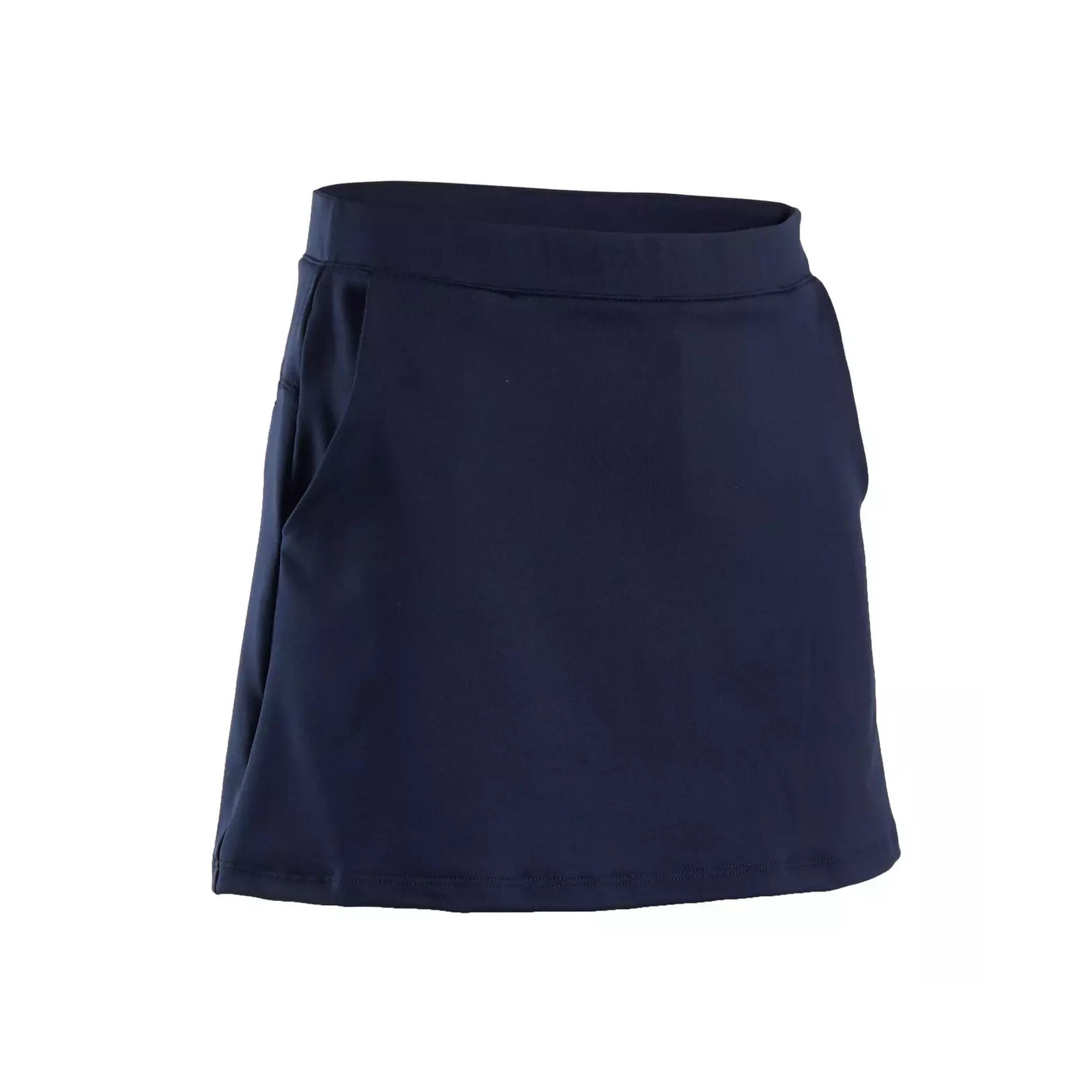 GIRLS' GOLF SKORT - MW500 NAVY