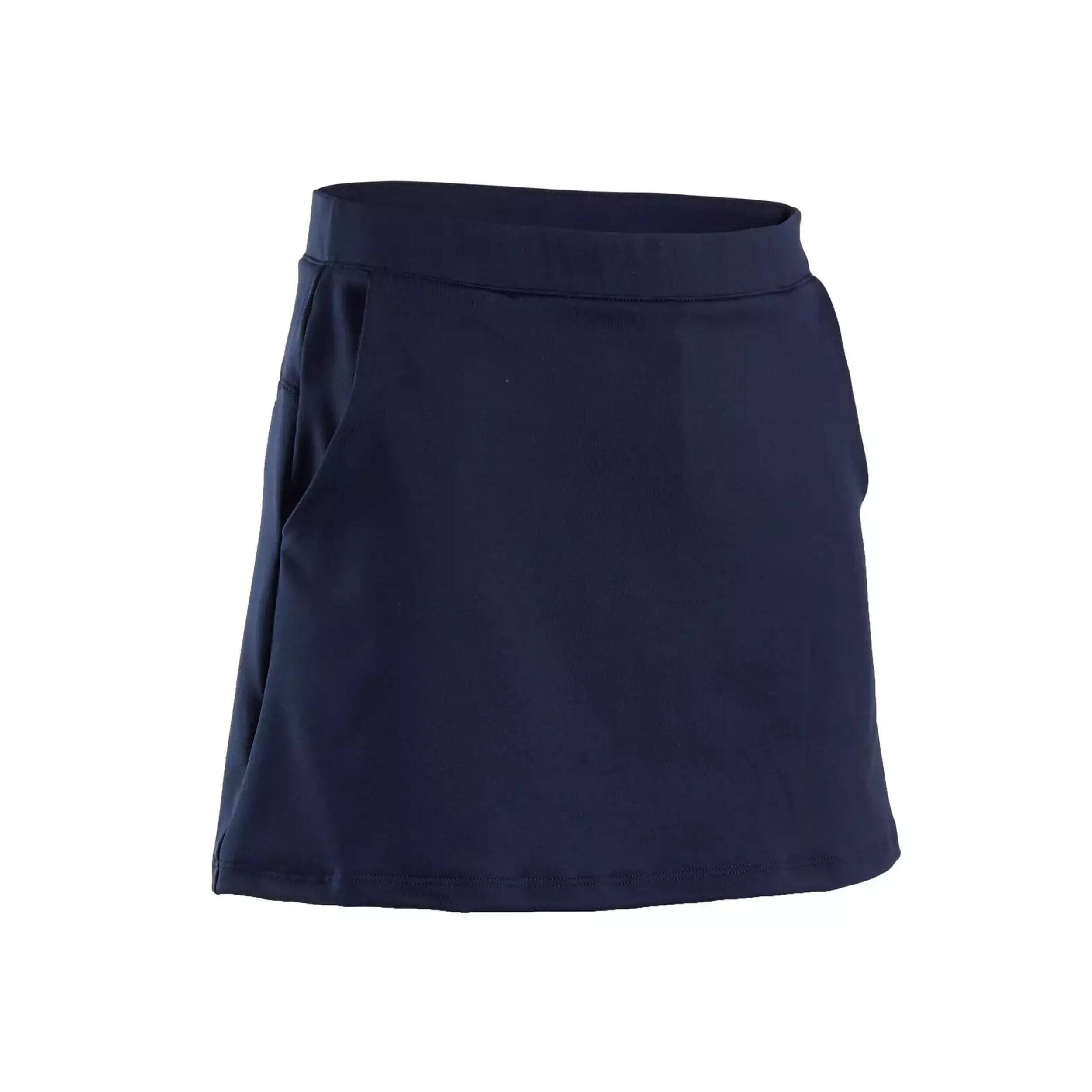 GIRLS' GOLF SKORT - MW500 NAVY -  3