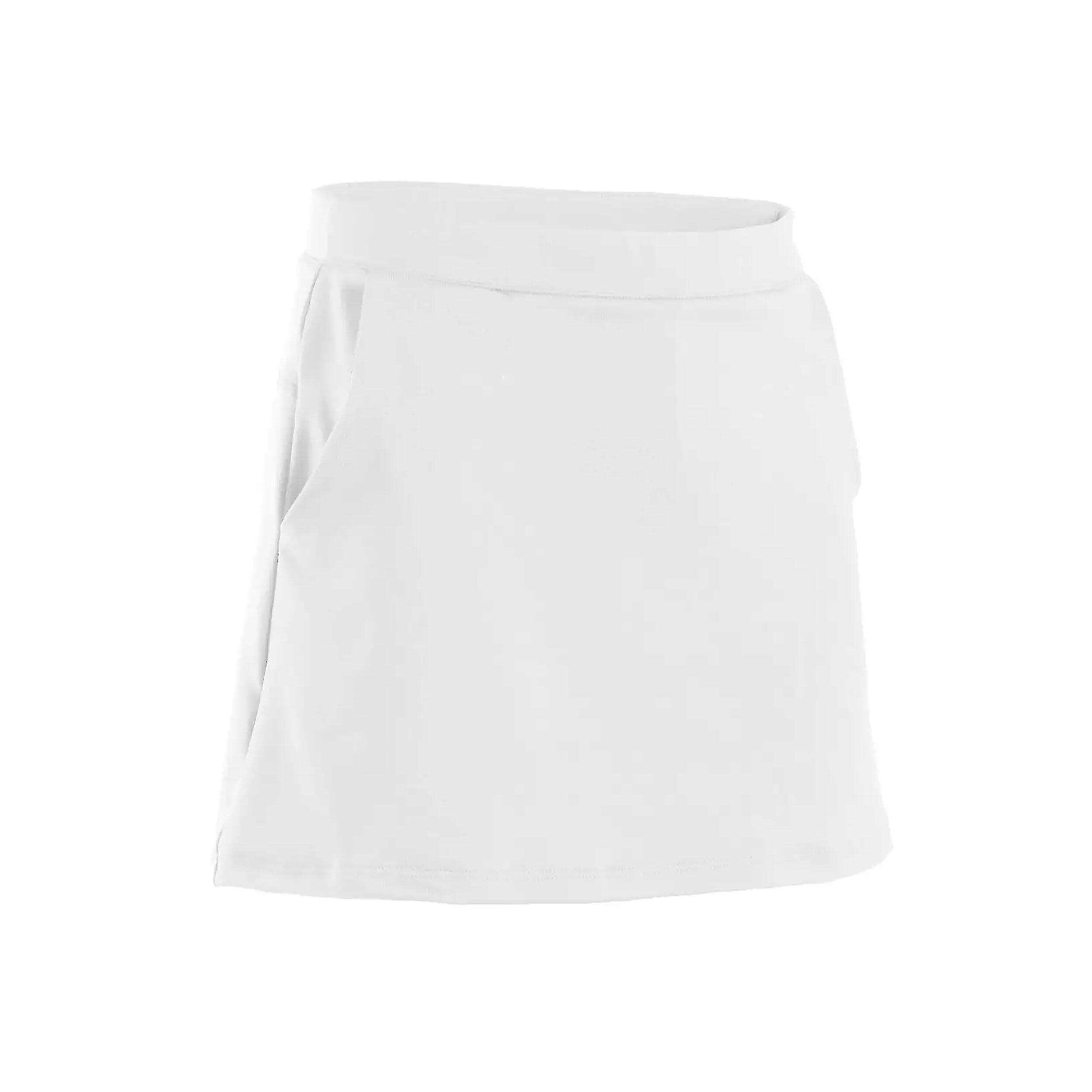 Girl's golf skort MW500 white 4/5