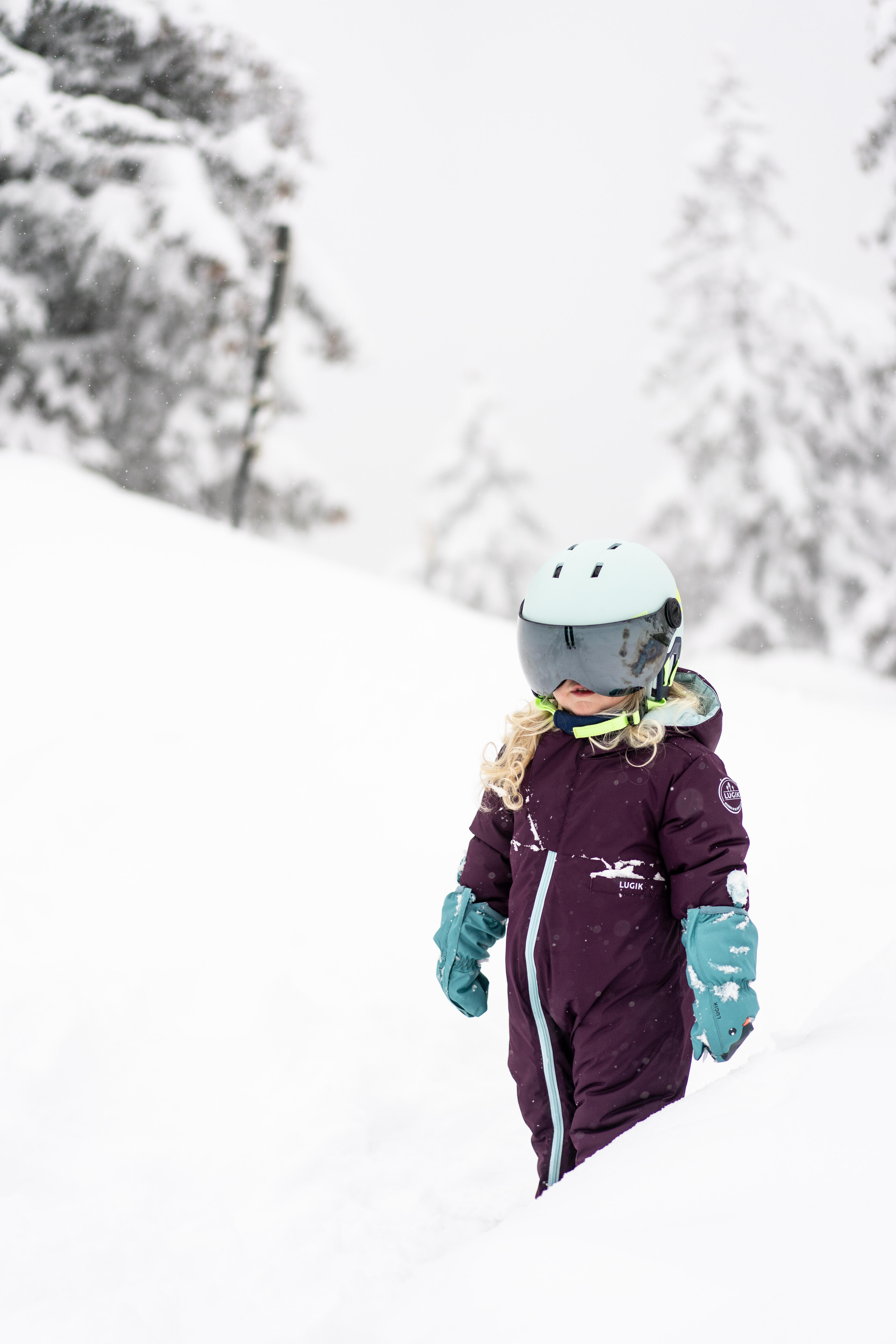 Baby Ski Suit - WARM LUGIKLIP Purple