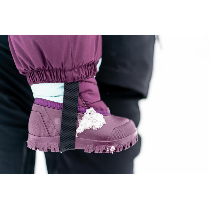 Schneestiefel Baby - Warm violett/türkis