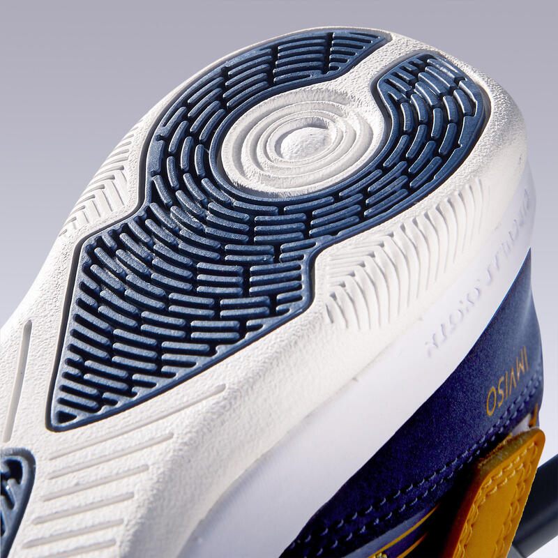 Gyerek teremfutball cipő, Eskudo 500, sárga, kék 