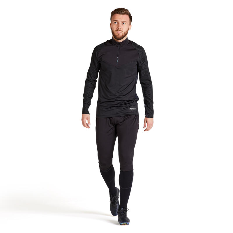 Pantalon de trening Fotbal CLR negru Adulţi 