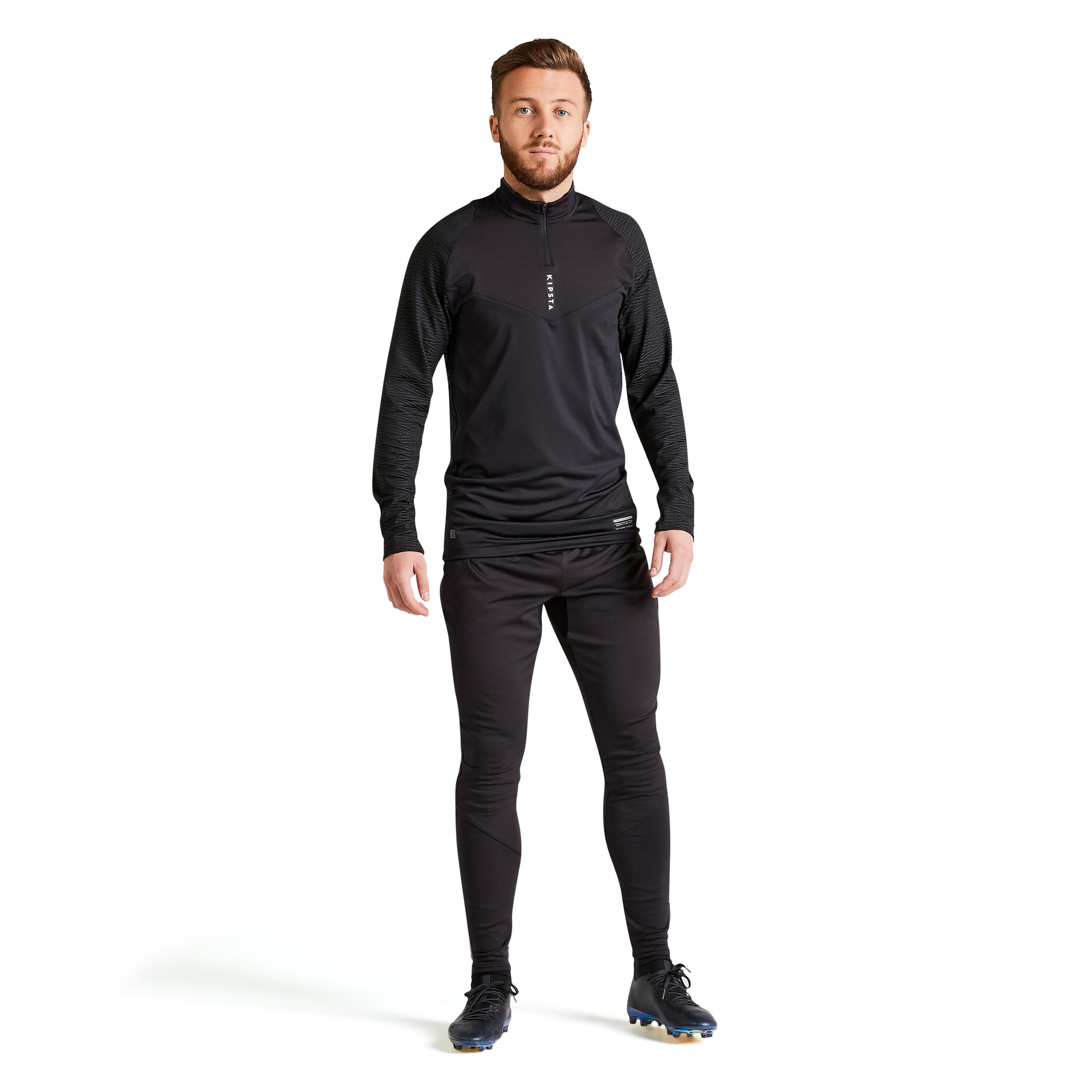 Pantalón de fútbol adulto negro 13/22