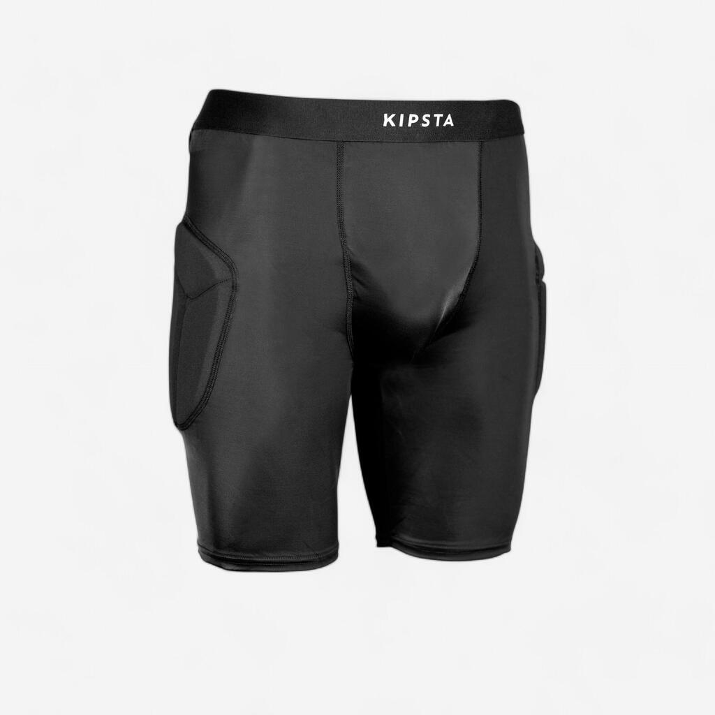 Damen/Herren Fussball Schutzshorts Torhüter schwarz