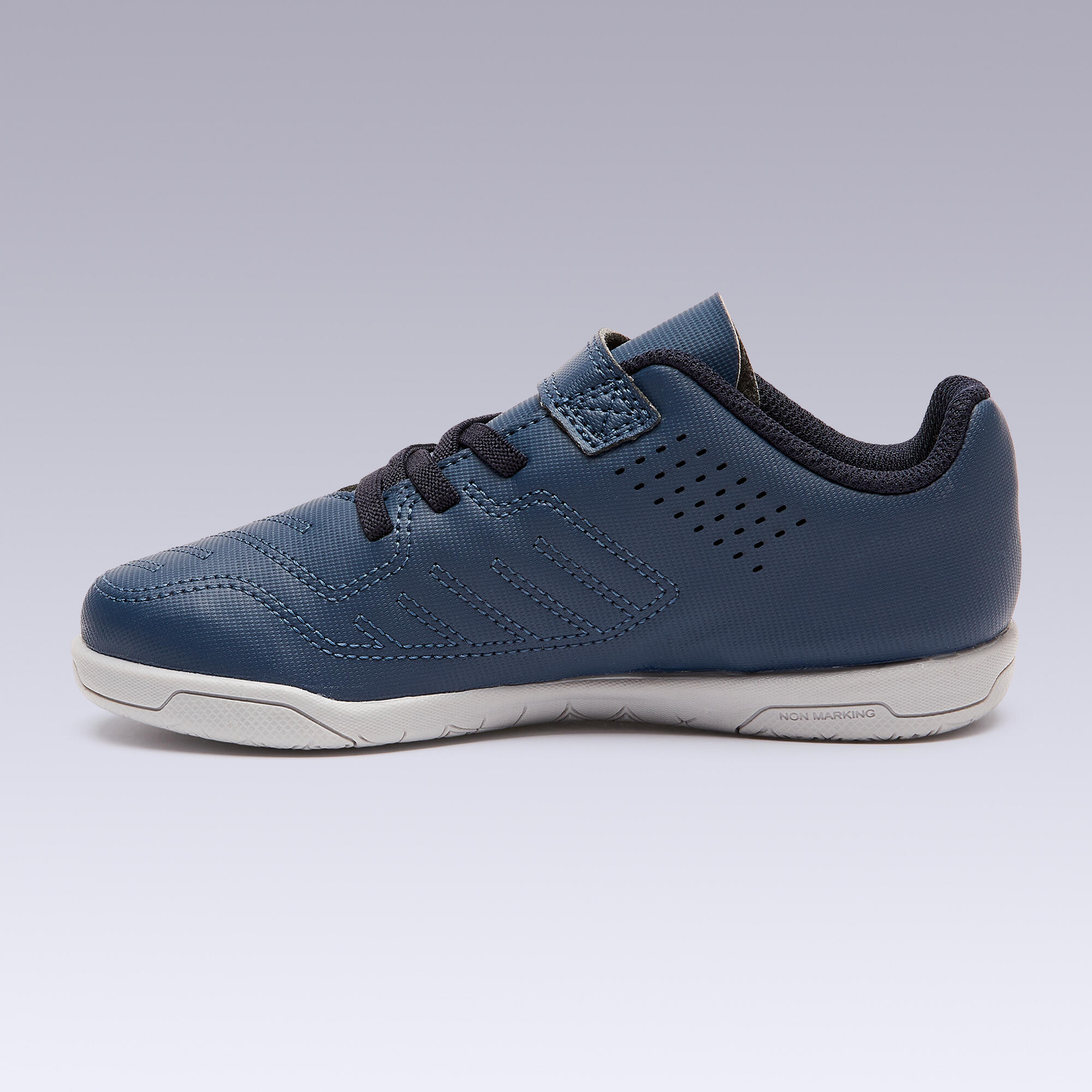 Kids' Futsal Trainers 100 - Blue/White 3/7