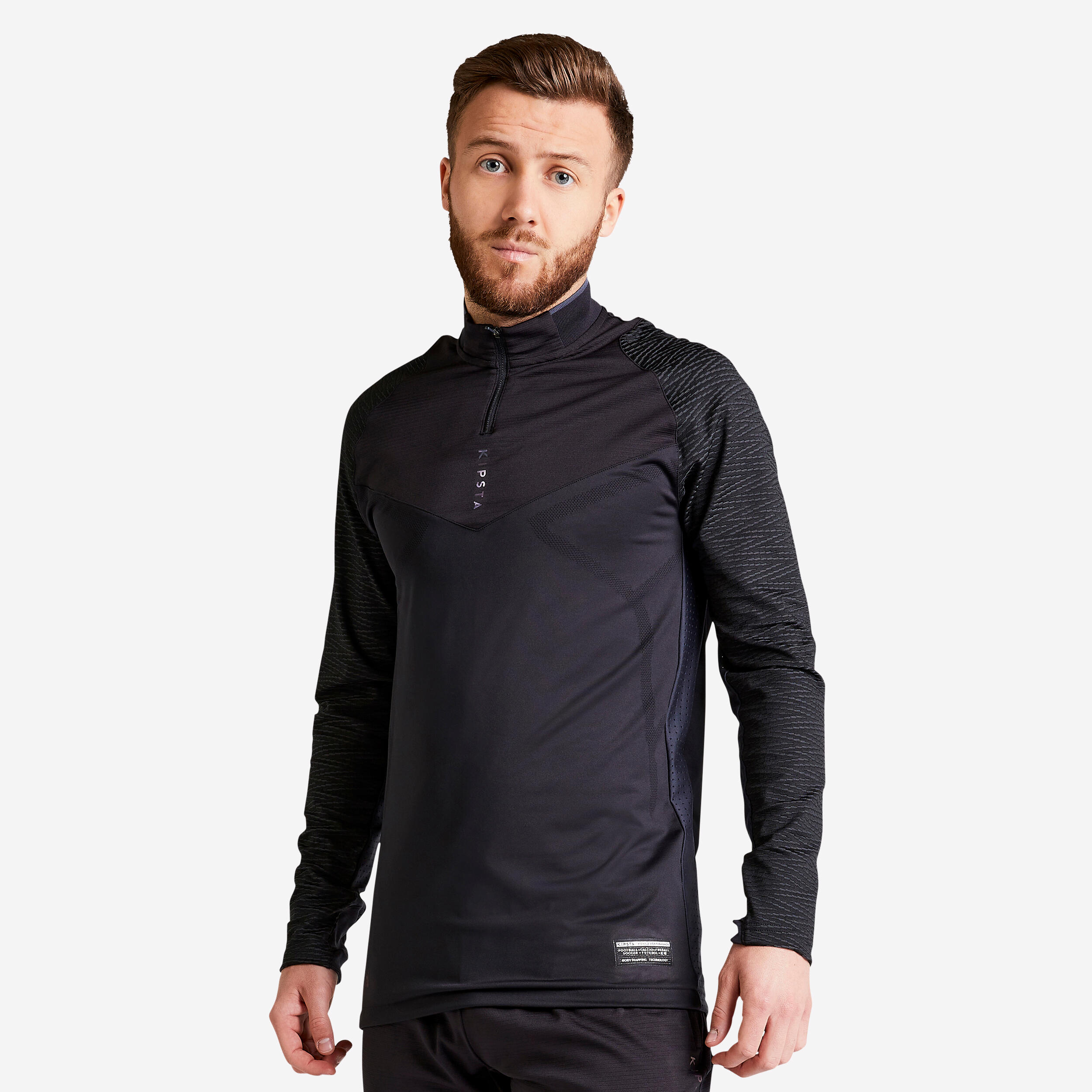 KIPSTA Damen/Herren Fußball Sweatshirt – CLR schwarz | 03583787645796