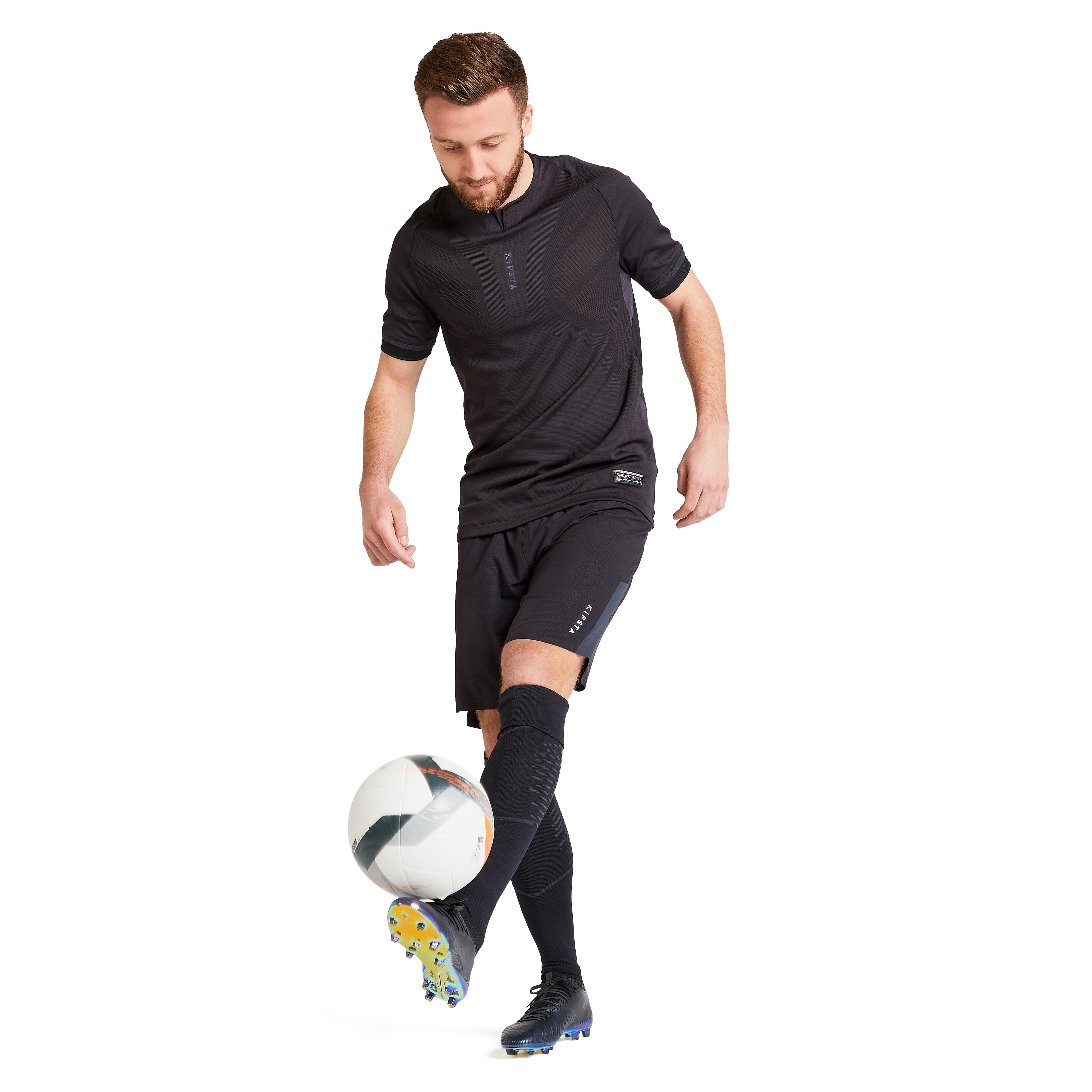 KIPSTA Futbalové šortky CLR pre dospelých čierne XS · záber 8