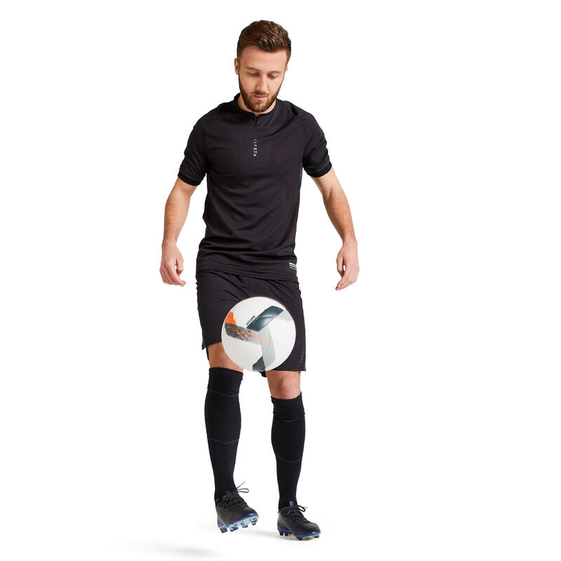 Pantalón corto de fútbol adulto CLR negro 