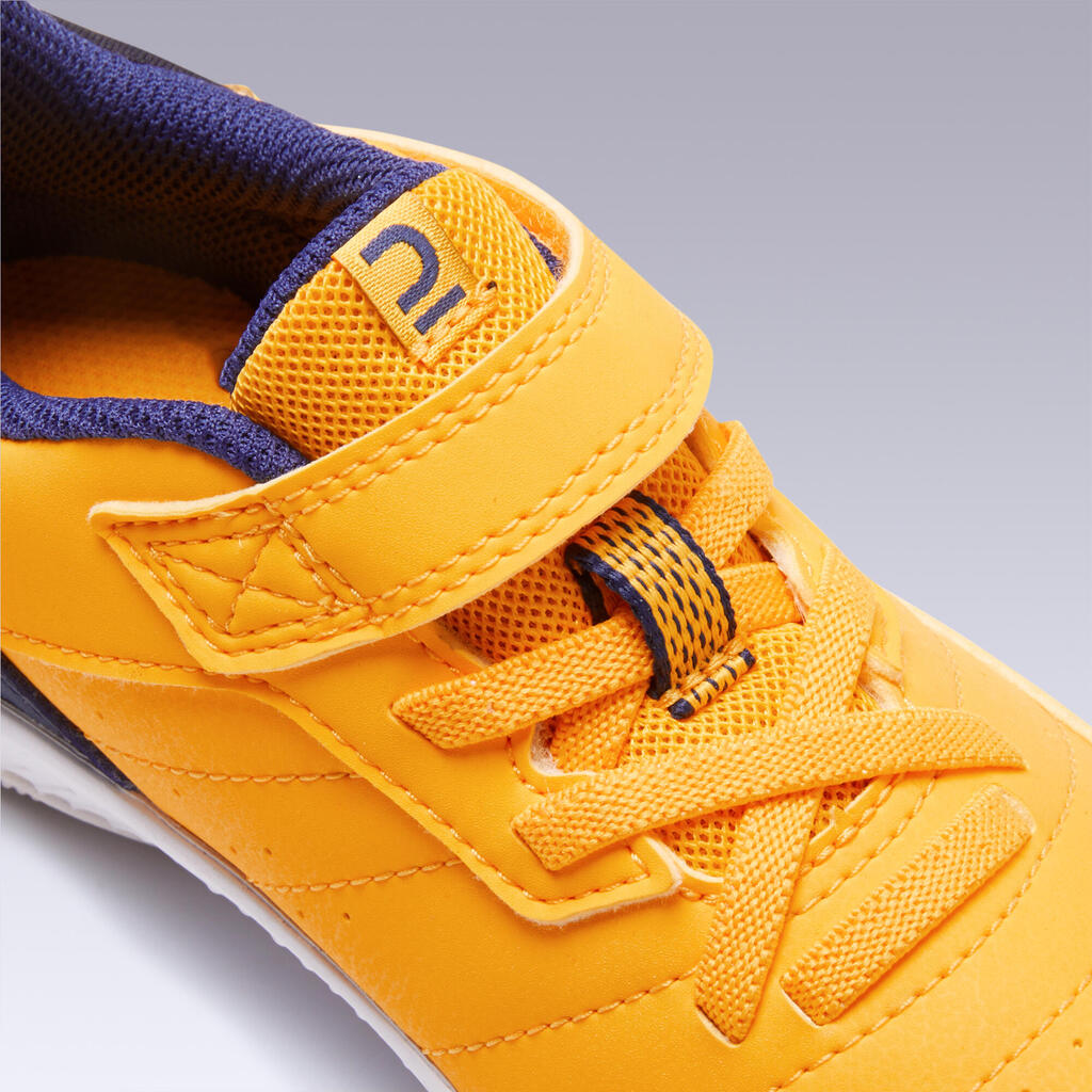 Kids' Futsal Shoes Eskudo 500 KD - Black/Yellow