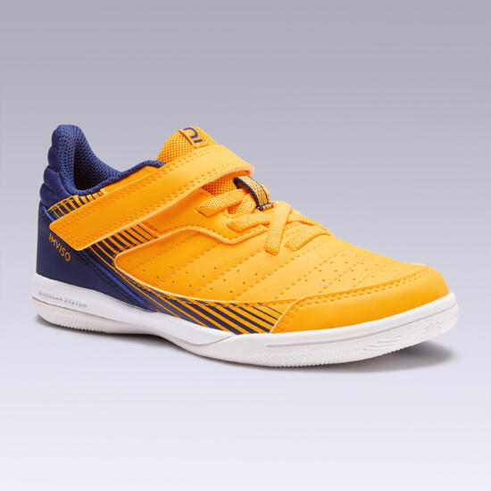 Zapatillas de fútbol sala Eskudo 500 KD beige azul