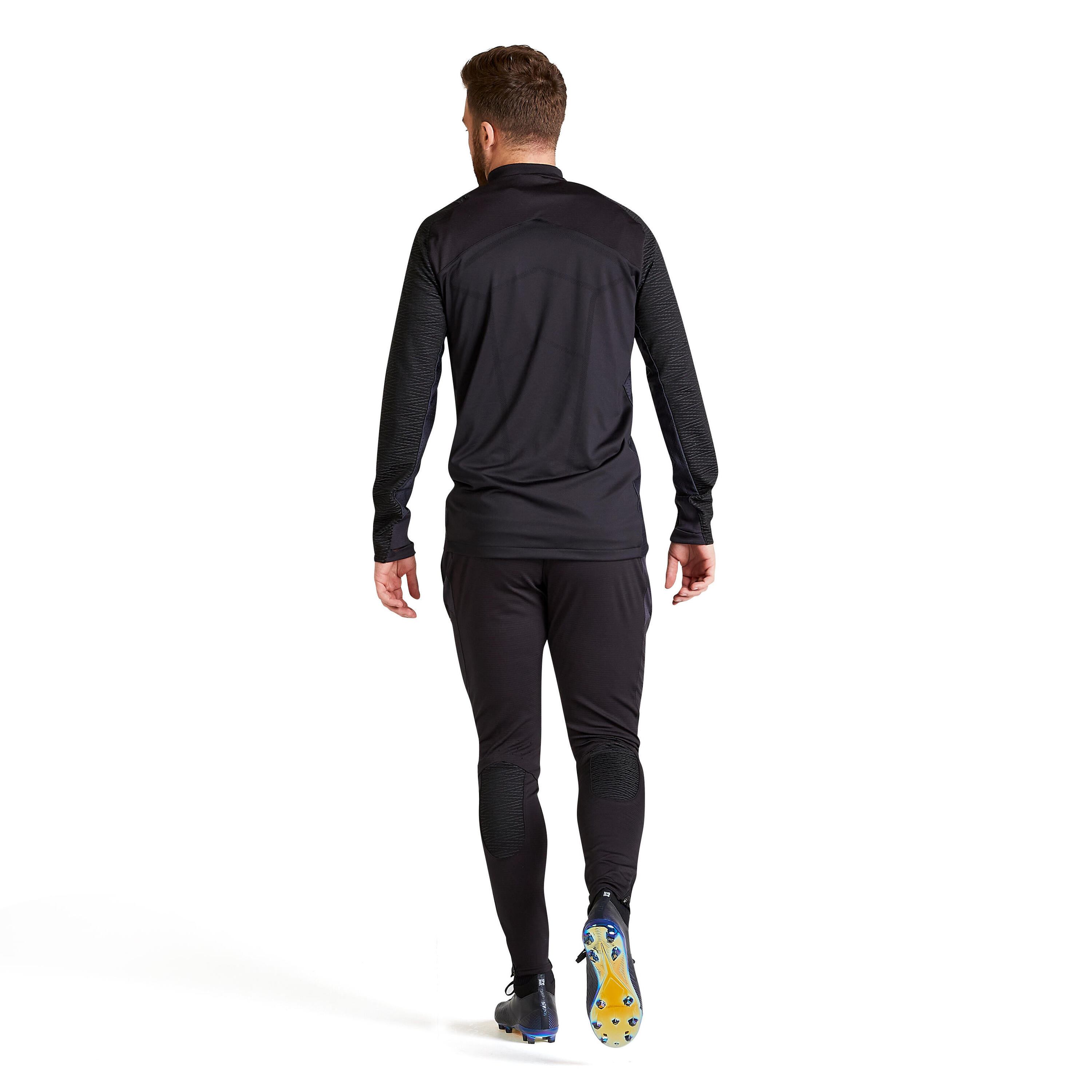 Pantalón de fútbol adulto negro 10/22