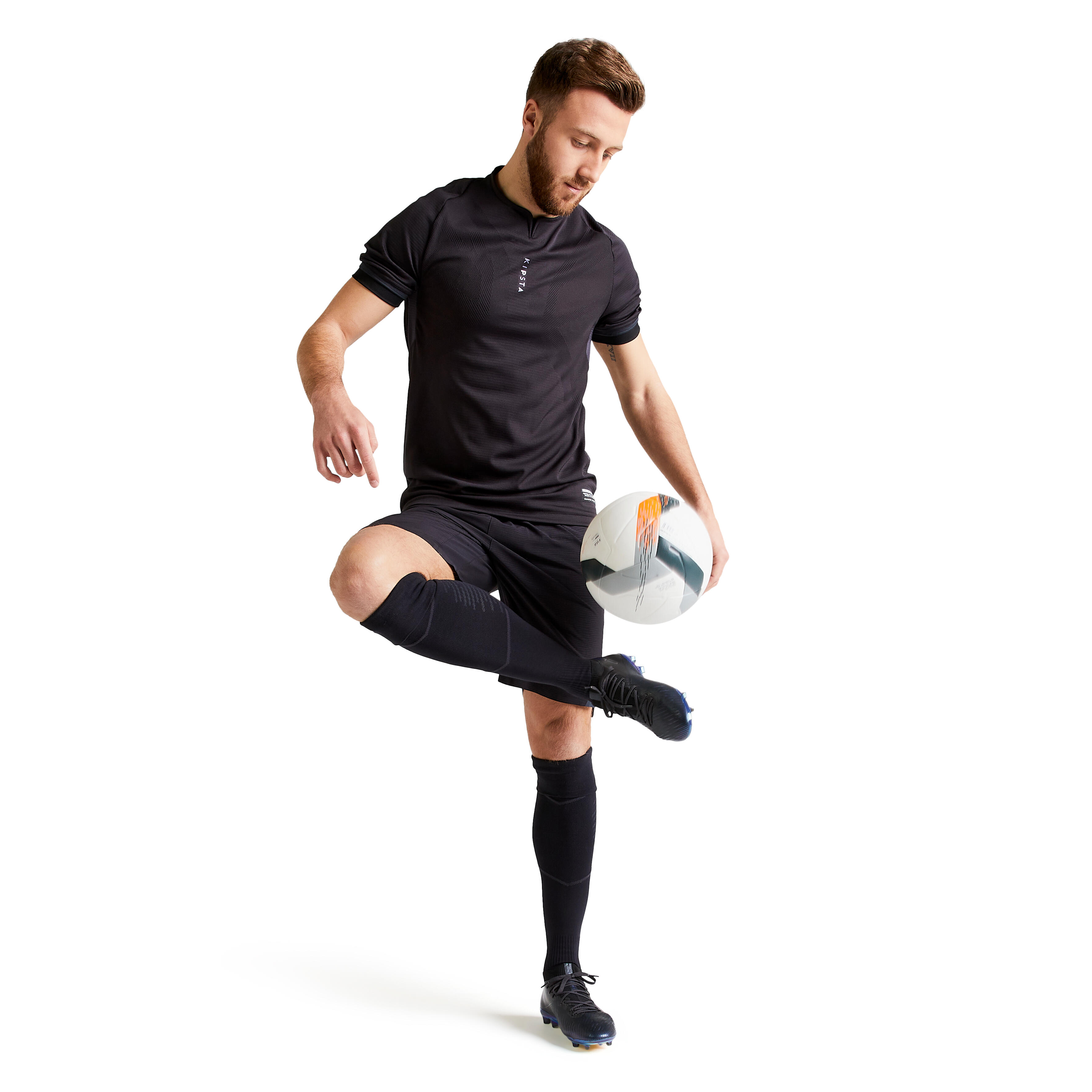 KIPSTA Futbalové šortky CLR pre dospelých čierne XS · záber 5