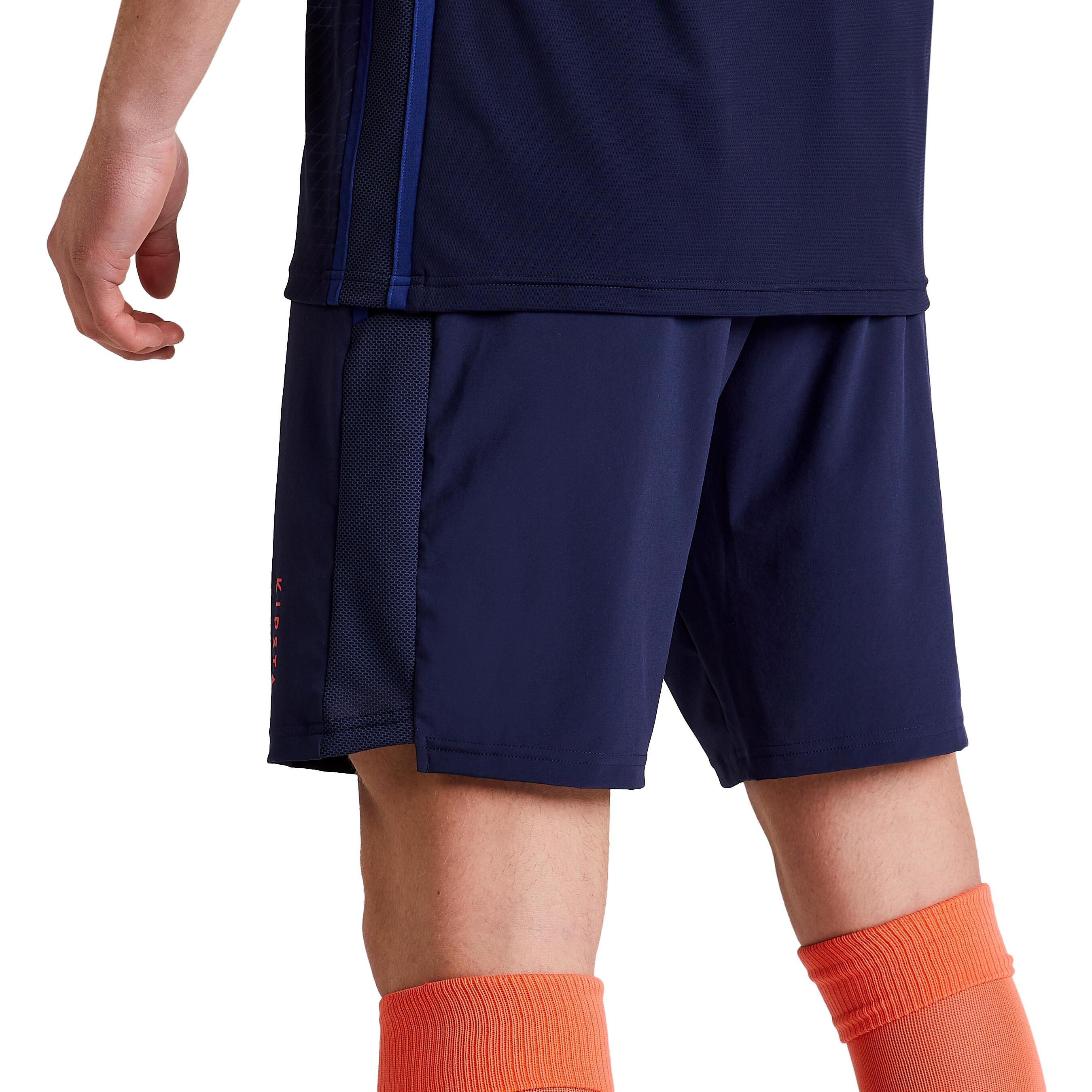 Calções de Futebol 3 em 1 Adulto Azul Escuro 4/11