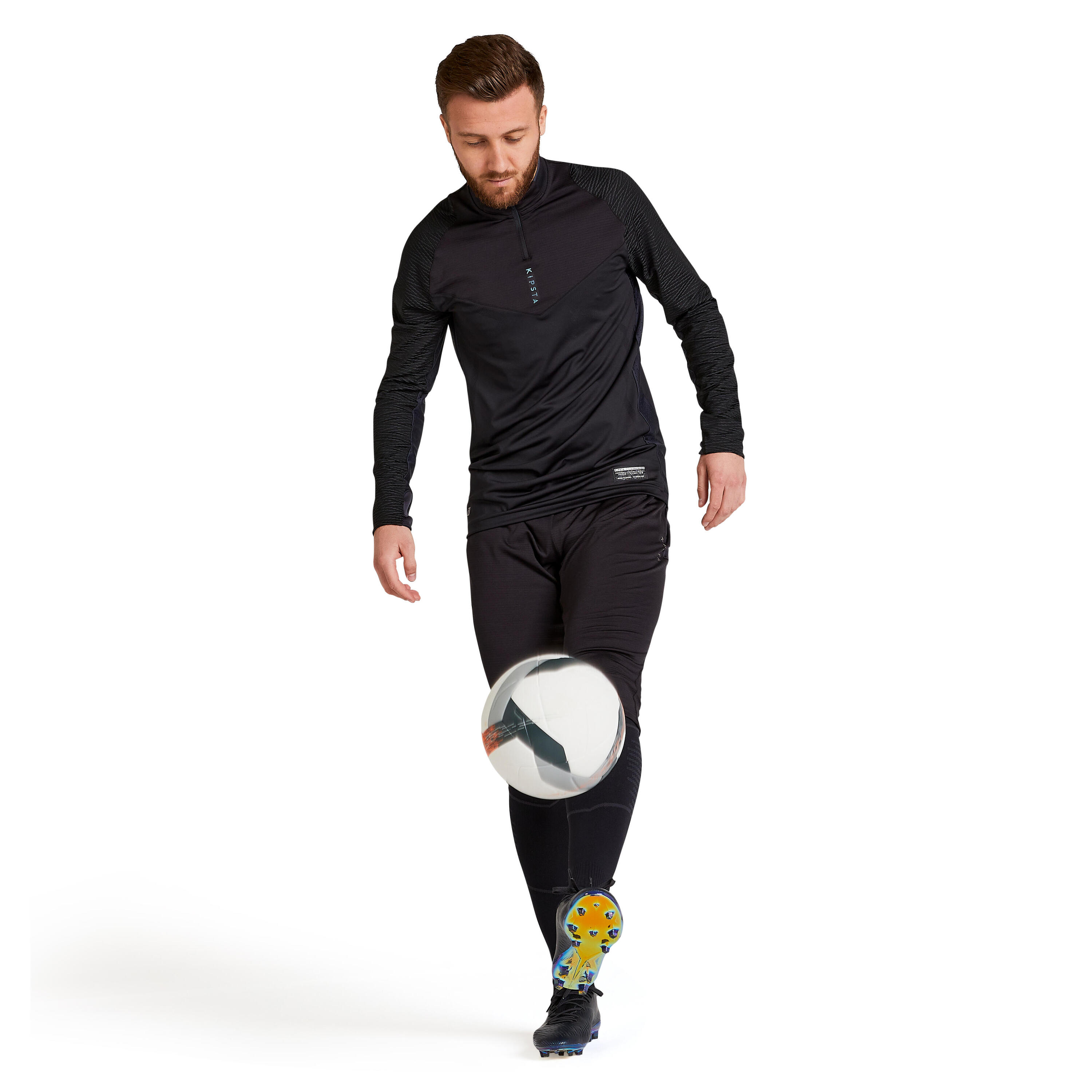 Pantalón de fútbol adulto negro 9/22
