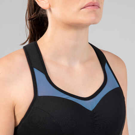 Moteriška sportinė regbio liemenėlė „R500“, mėlyna