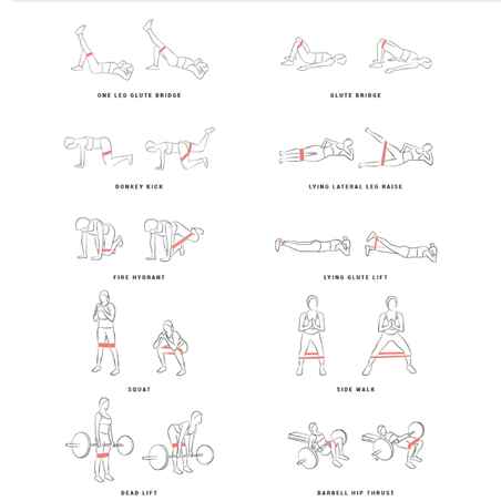 Banda elástica glúteo 14 kg musculación Corength grande