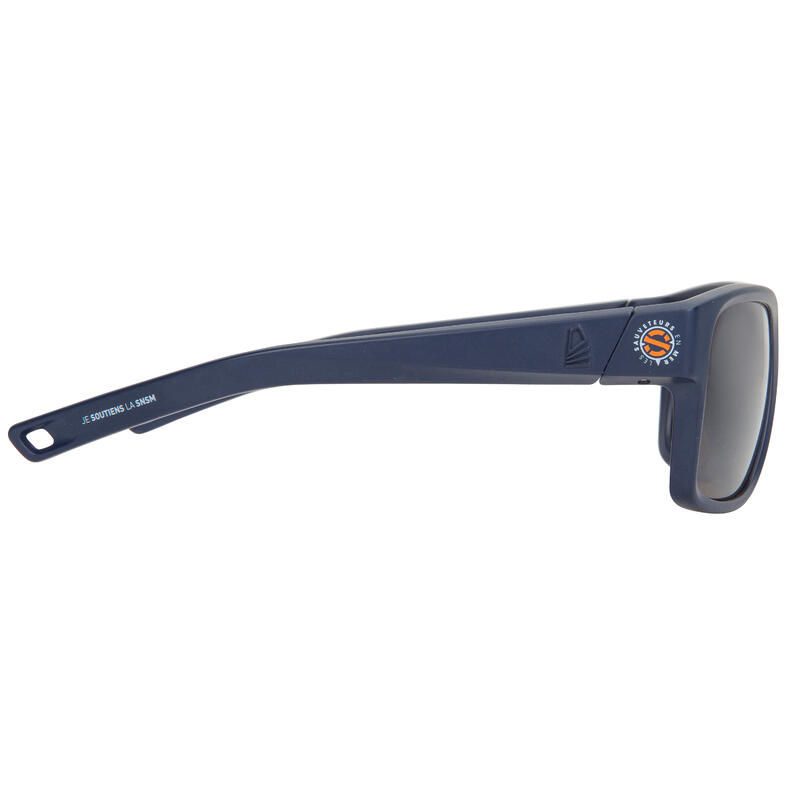 Lunettes de soleil polarisées flottantes voile adulte 100 taille M Bleu SNSM