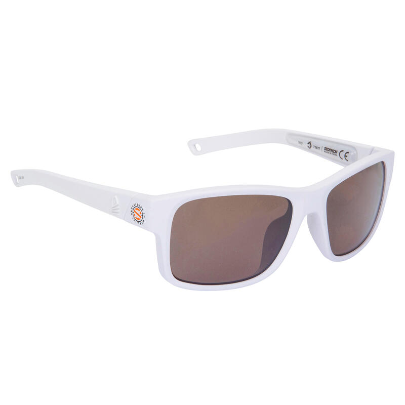 Gafas Sol Vela 100 SNSM Adulto Blanco Polarizadas Flotantes Talla M