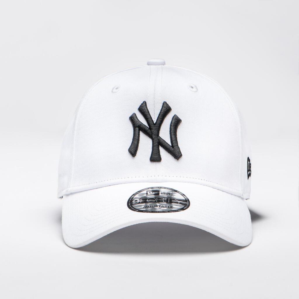 Suaugusiųjų beisbolo kepuraitė „MLB New Era 9Forty New York Yankees“, balta