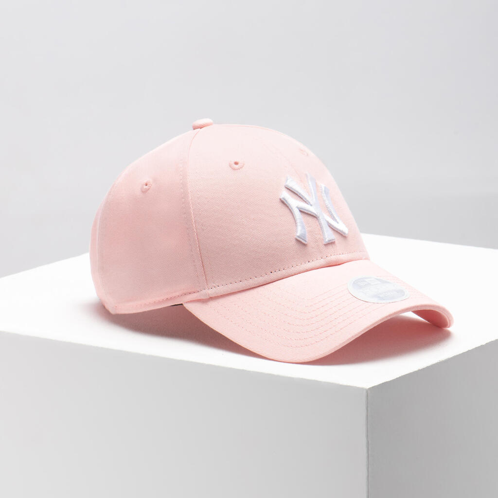 Suaugusiųjų beisbolo kepuraitė „MLB 9Forty New York Yankees“, rožinė / balta