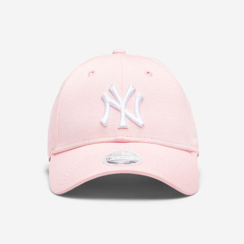 Baseballpet voor volwassenen MLB New Era 9FORTY New York Yankees roze/wit