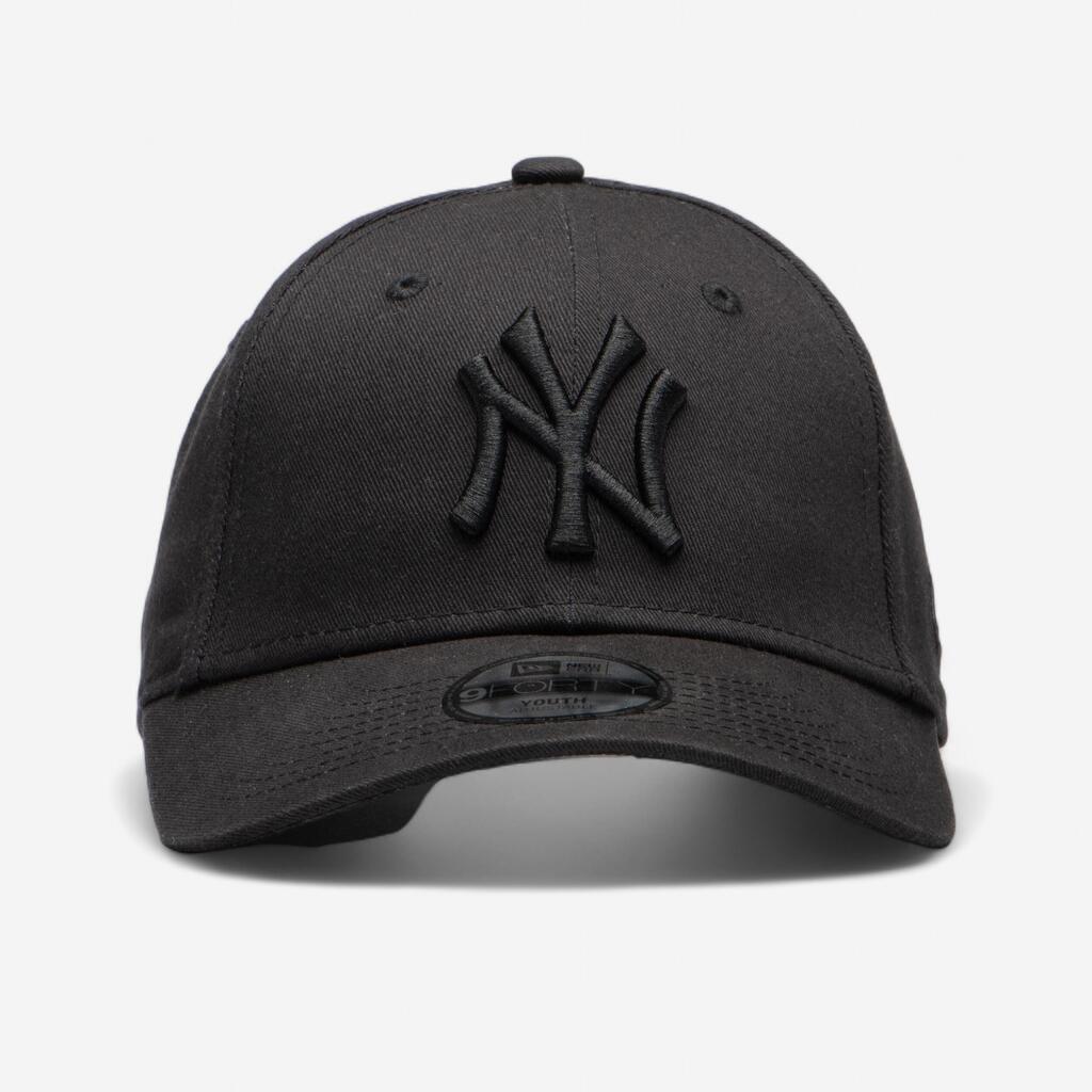 Kids' Baseball Cap MLB 9Forty New York Yankees - Black/Black