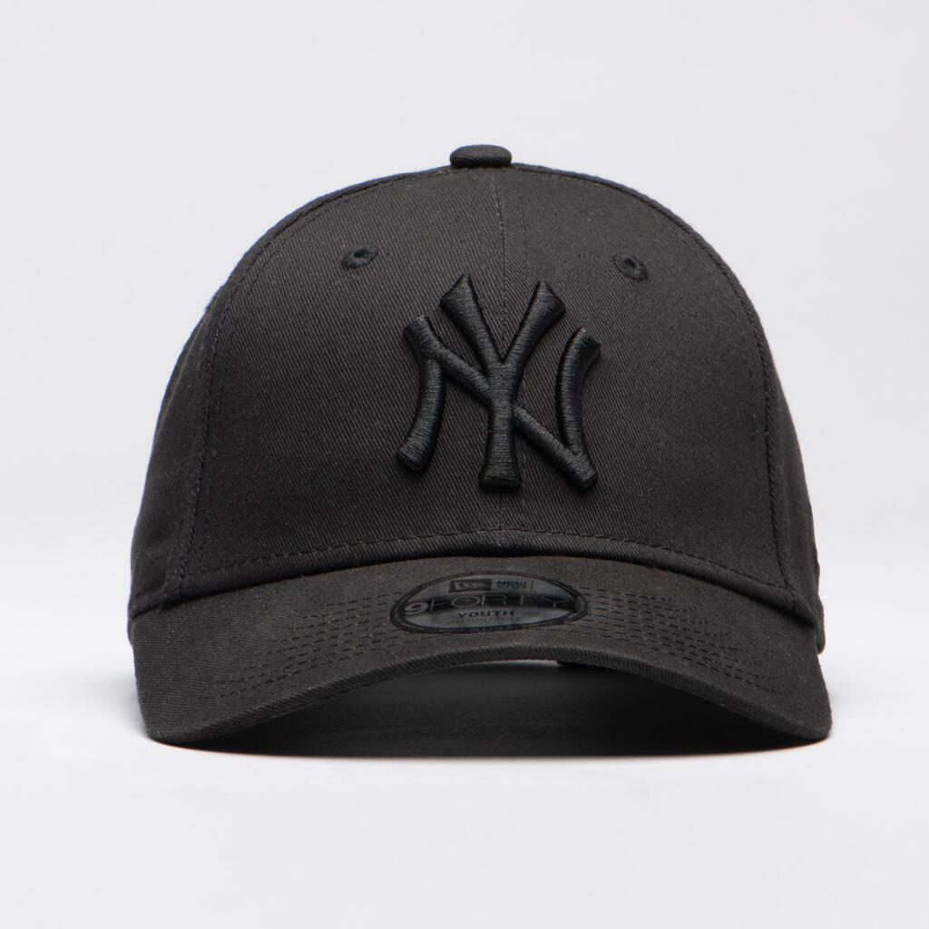 Bērnu beisbola cepure ar nagu “MLB 9Forty Ņujorkas Yankees”, melna