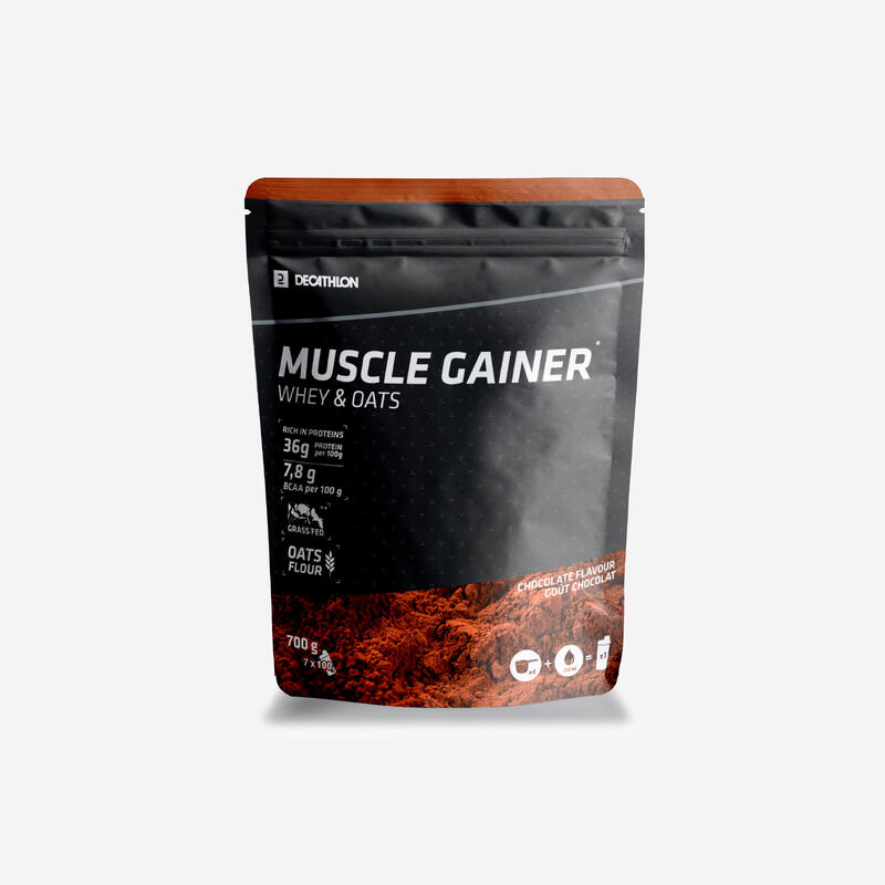 Odżywka Muscle Gainer czekoladowa whey & owies 700 g