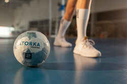 Wax-Free Handball Ball Size 2 - Blue/Grey
