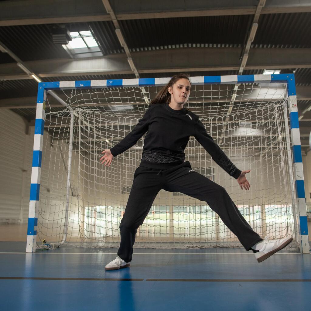 Damen/Herren Handball Trainingshose - H500 schwarz 