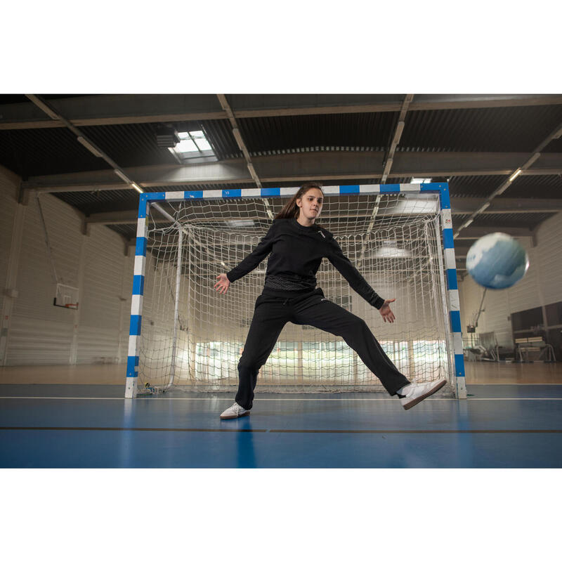 Calças de Guarda-redes de Andebol em Moletão Adulto H500 Preto