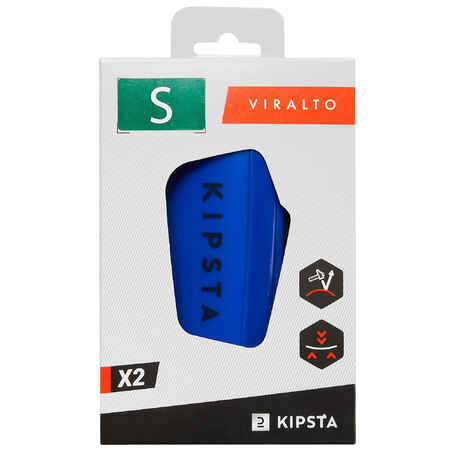 Kids' Football Shin Pads F500 Viralto - Blue